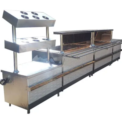 خط سلف سرویس رستورانی با نمای پی وی سی