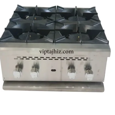 اجاق گاز صنعتی 4 شعله رومیزی طرح APW