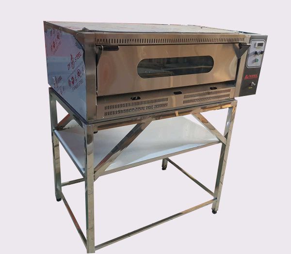 فر پیتزا صندوقی 12 بشقاب اتومات با پایه استیل