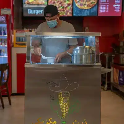 دستگاه پخت ذرت مکزیکی در فست فود ها