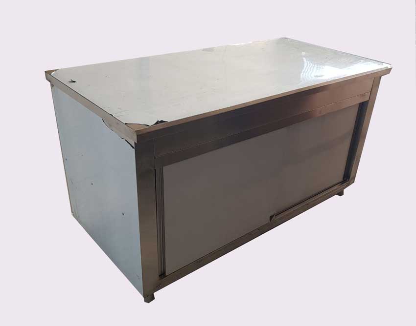 قیمت کانتر ساده استیل درب دار فست فود