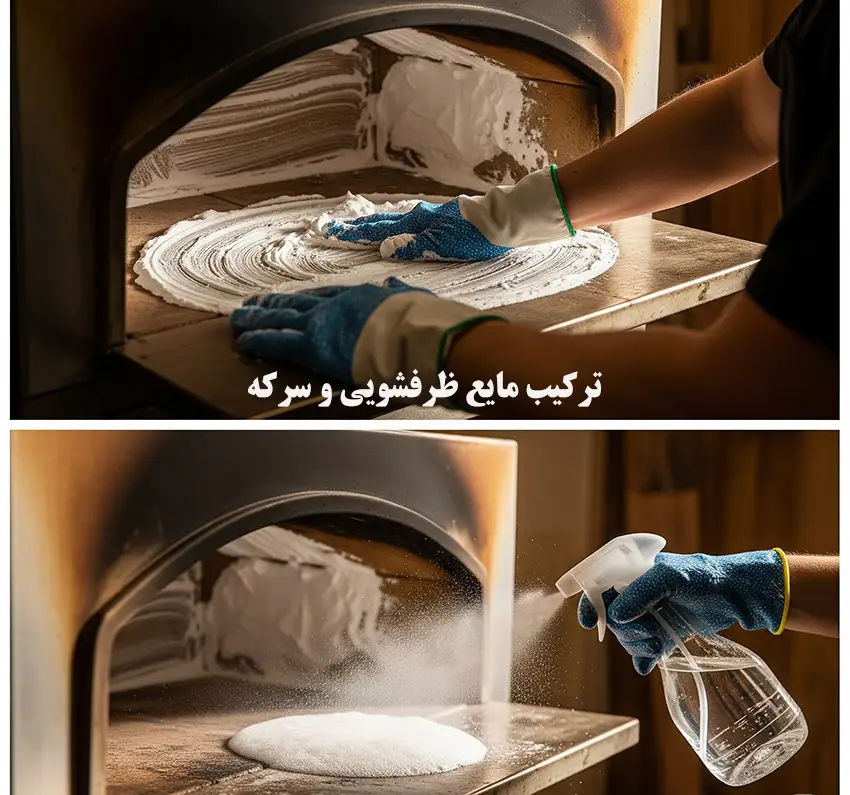 ترکیب مایع ظرفشویی و سرکه