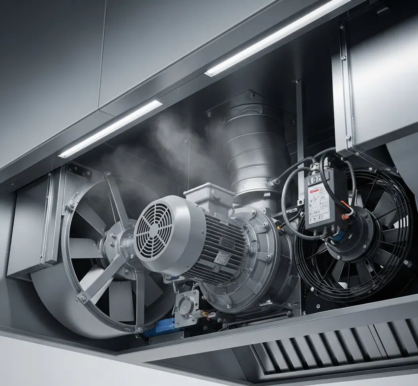 موتور و فن هود صنعتی