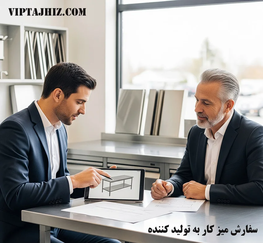 سفارش میز کار استیل رستورانی