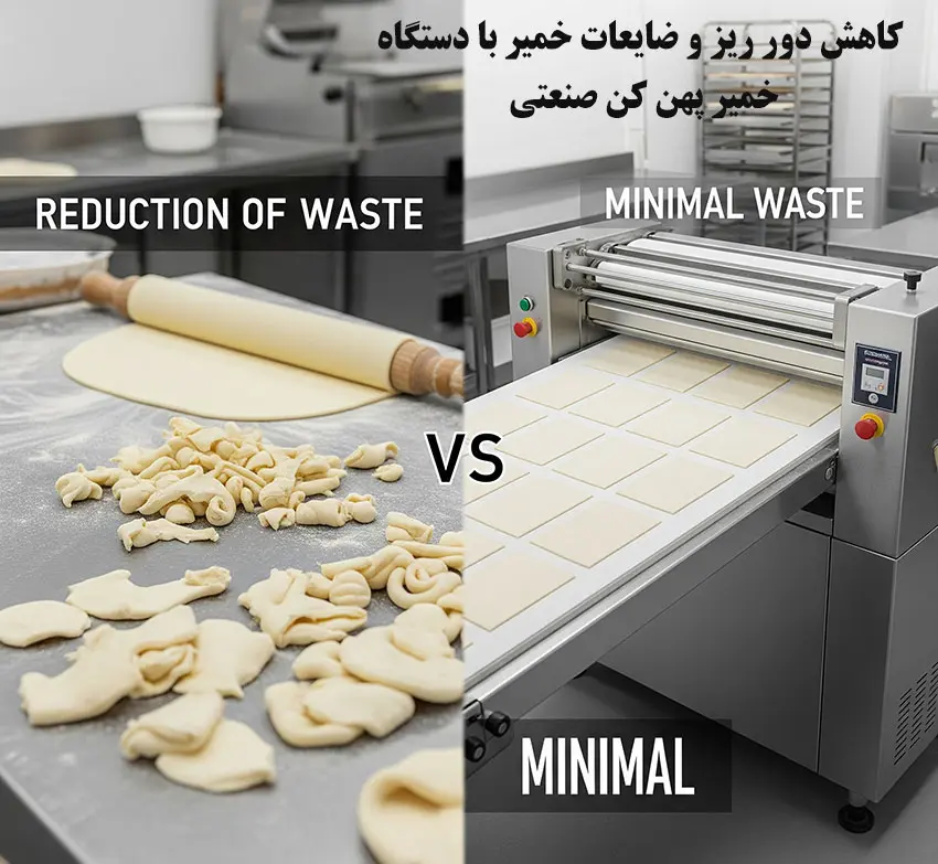 کاهش چشمگیر ضایعات و هدر رفت مواد اولیه