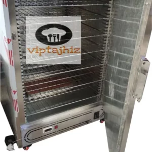 نمای داخل گرمکن غذا 80 نفره گازی ترموستات دیجیتال نوبل