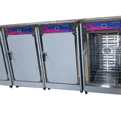 4 عدد گرمکن غذا 80 نفره برقی دیجیتال نوبل کنار هم