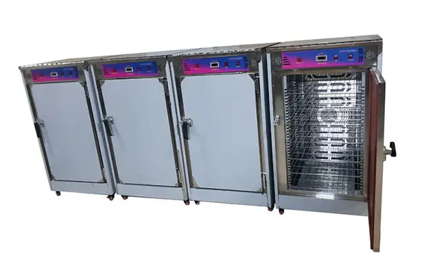 4 عدد گرمکن غذا 80 نفره برقی دیجیتال نوبل کنار هم