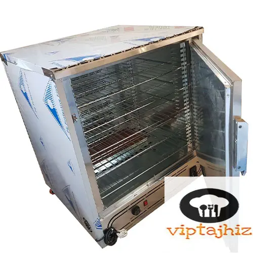 نمای داخل گرمکن غذا ۵۰ نفره گازی ترموستات آنالوگ نوبل