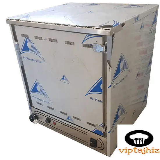 نمای کناری گرمکن غذا ۵۰ نفره گازی ترموستات آنالوگ نوبل