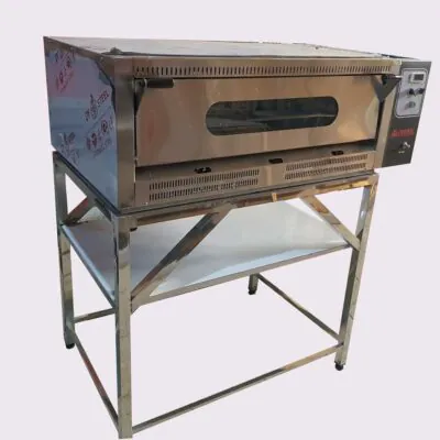 فر پیتزا صندوقی 12 بشقاب اتومات با پایه استیل