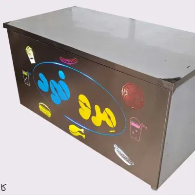 کانتر ساده استیل با نمای نور مخفی ال ای دی